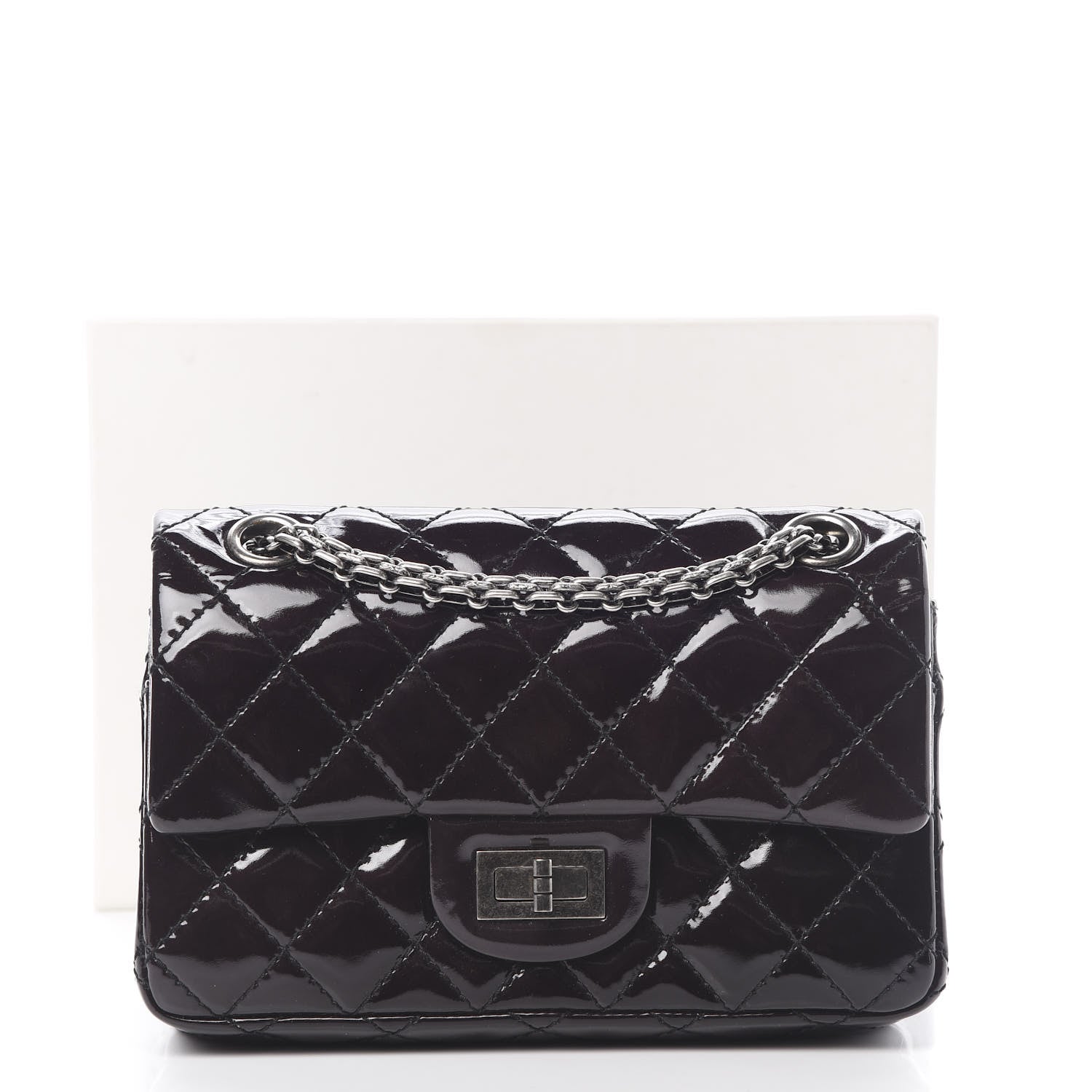 Chanel Patent 2.55 Reissue Flap 224 Purple 15 of 15