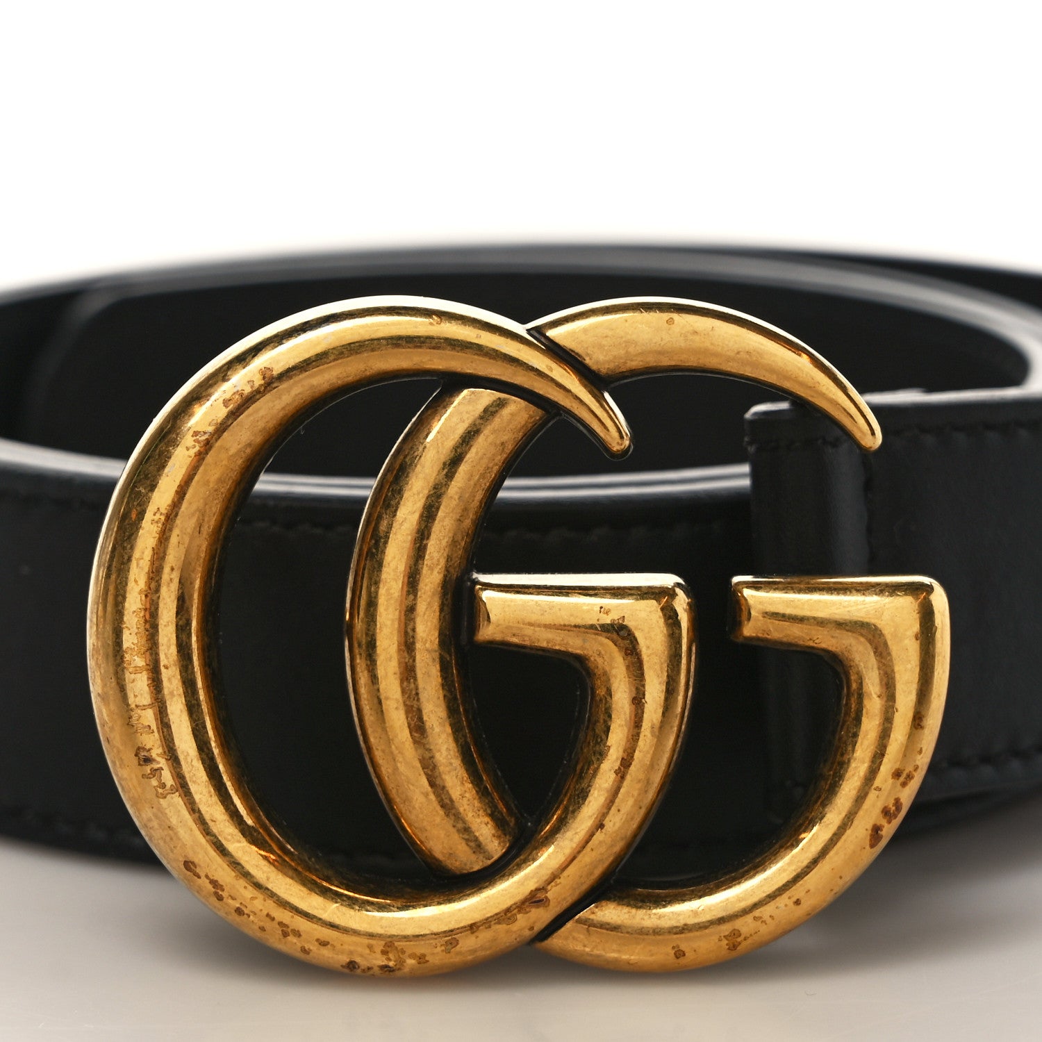 Gucci Calfskin Double G 40mm Belt 75 30 Black 3 of 5