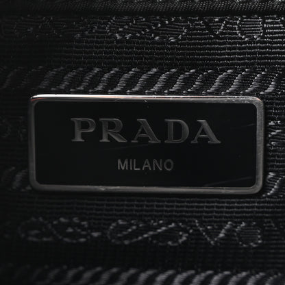 Prada Re-Nylon Nappa Triangle Quilted Padded Double Handled Zip Pocket Tote Black 6 of 10