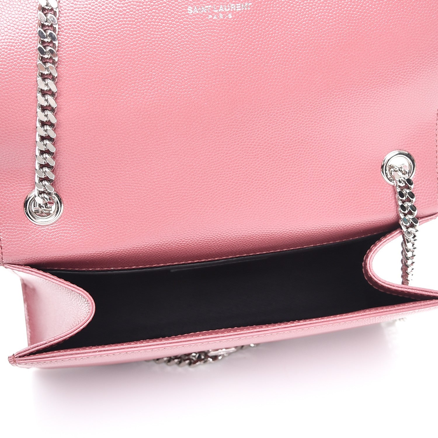 Saint Laurent Grain De Poudre Small Classic Monogram Kate Satchel Mystic Rose 5 of 7