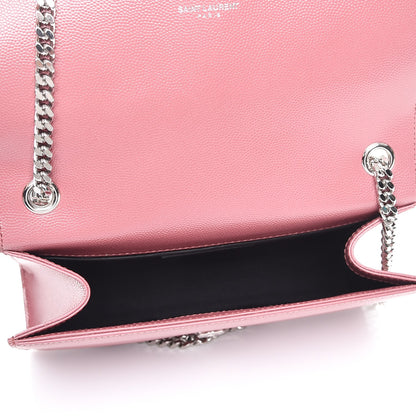 Saint Laurent Grain De Poudre Small Classic Monogram Kate Satchel Mystic Rose 5 of 7