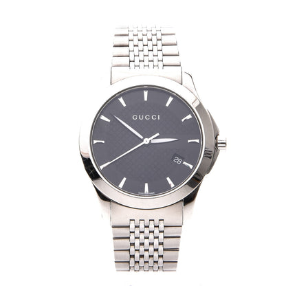 Gucci Stainless Steel 38mm G-Timeless Quartz Watch Black 1 of 6