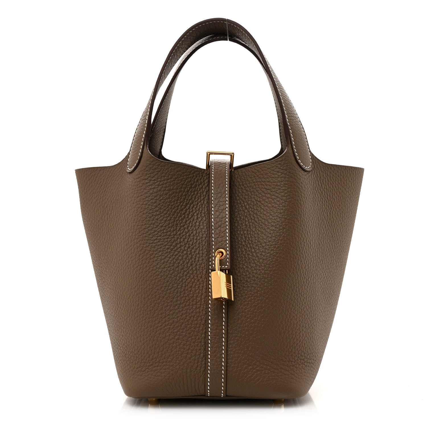 Hermes Taurillon Clemence Picotin Lock 18 PM Etoupe 1 of 10