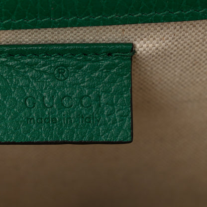 Gucci Pebbled Calfskin Small Dionysus Shoulder Bag Emerald 6 of 10