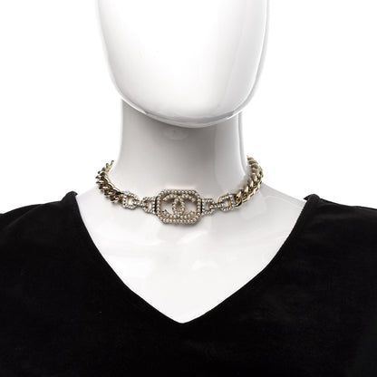 Chanel Crystal Pearl CC Vendome Choker Light Gold 2 of 5