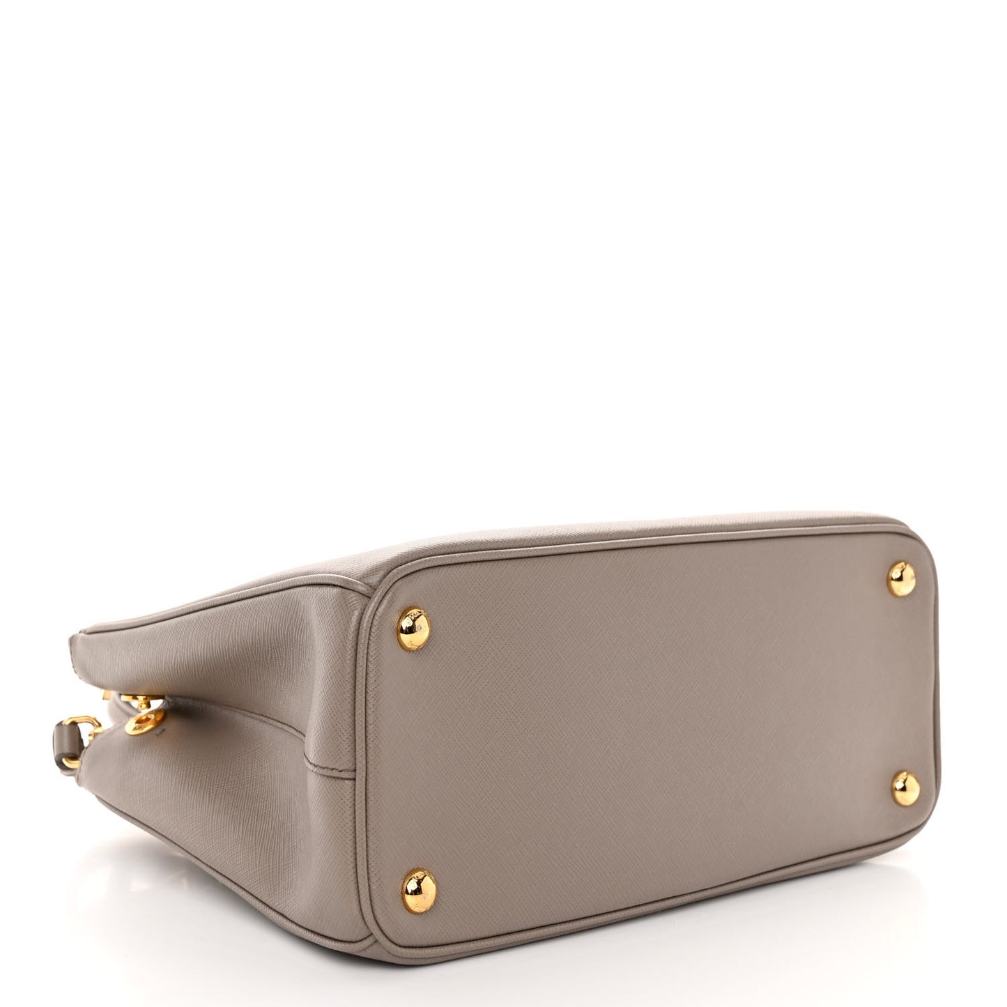 Saffiano Small Galleria Double Zip Tote Argilla