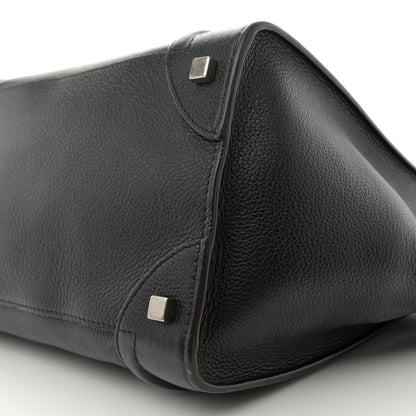 Celine Drummed Calfskin Mini Luggage Black 9 of 10