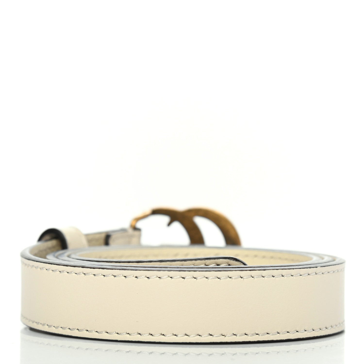 Gucci Calfskin Double G 20mm Belt 75 30 Mystic White 4 of 8