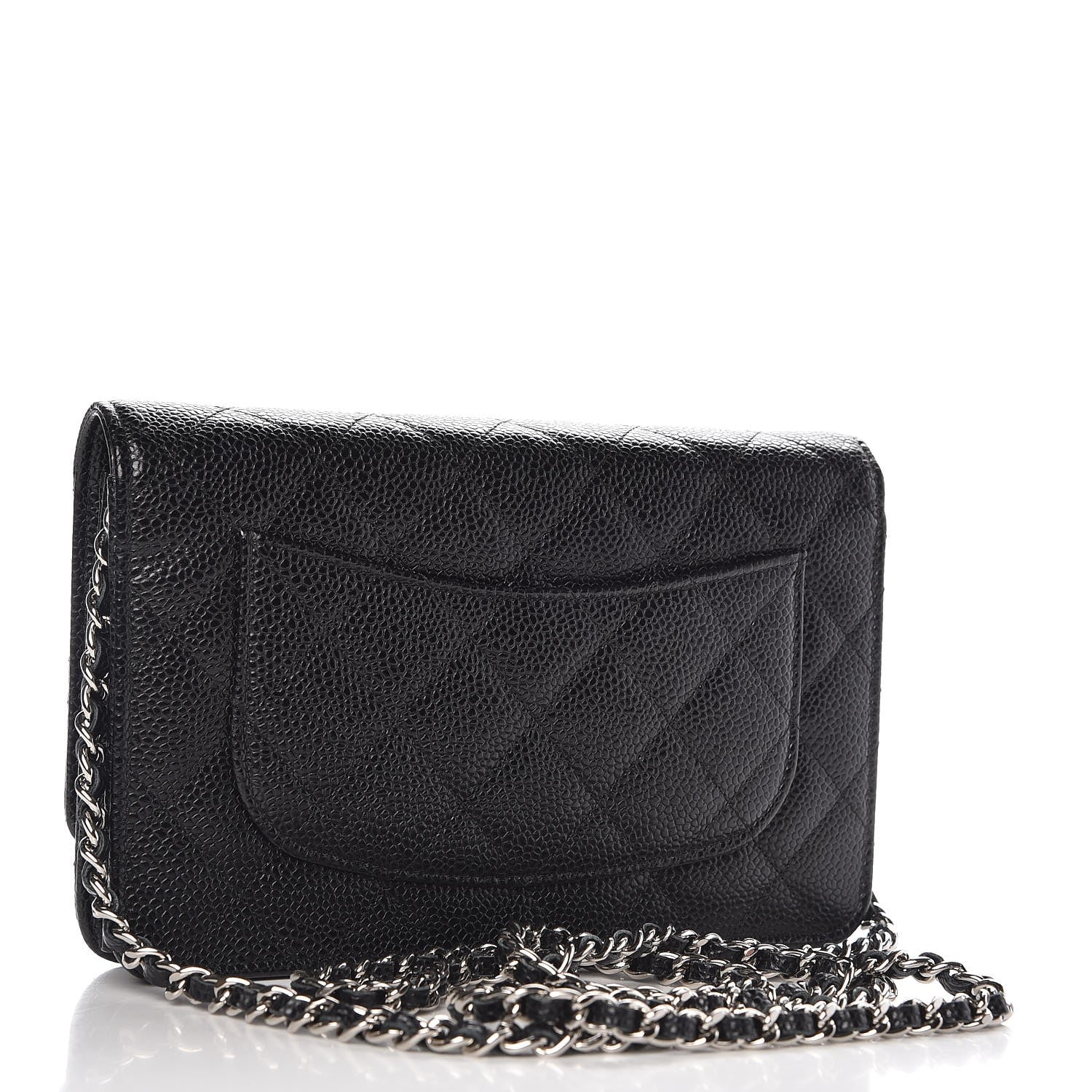 Chanel Caviar Quilted Wallet On Chain WOC Black 3 of 8