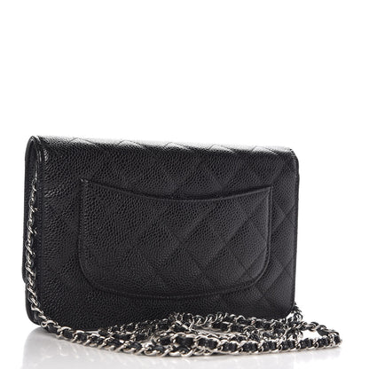 Chanel Caviar Quilted Wallet On Chain WOC Black 3 of 8