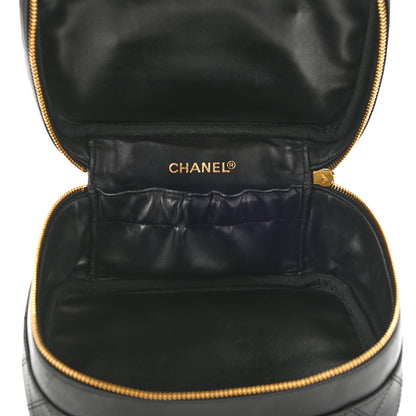 Chanel Lambskin Vanity Cosmetic Case Black 5 of 12