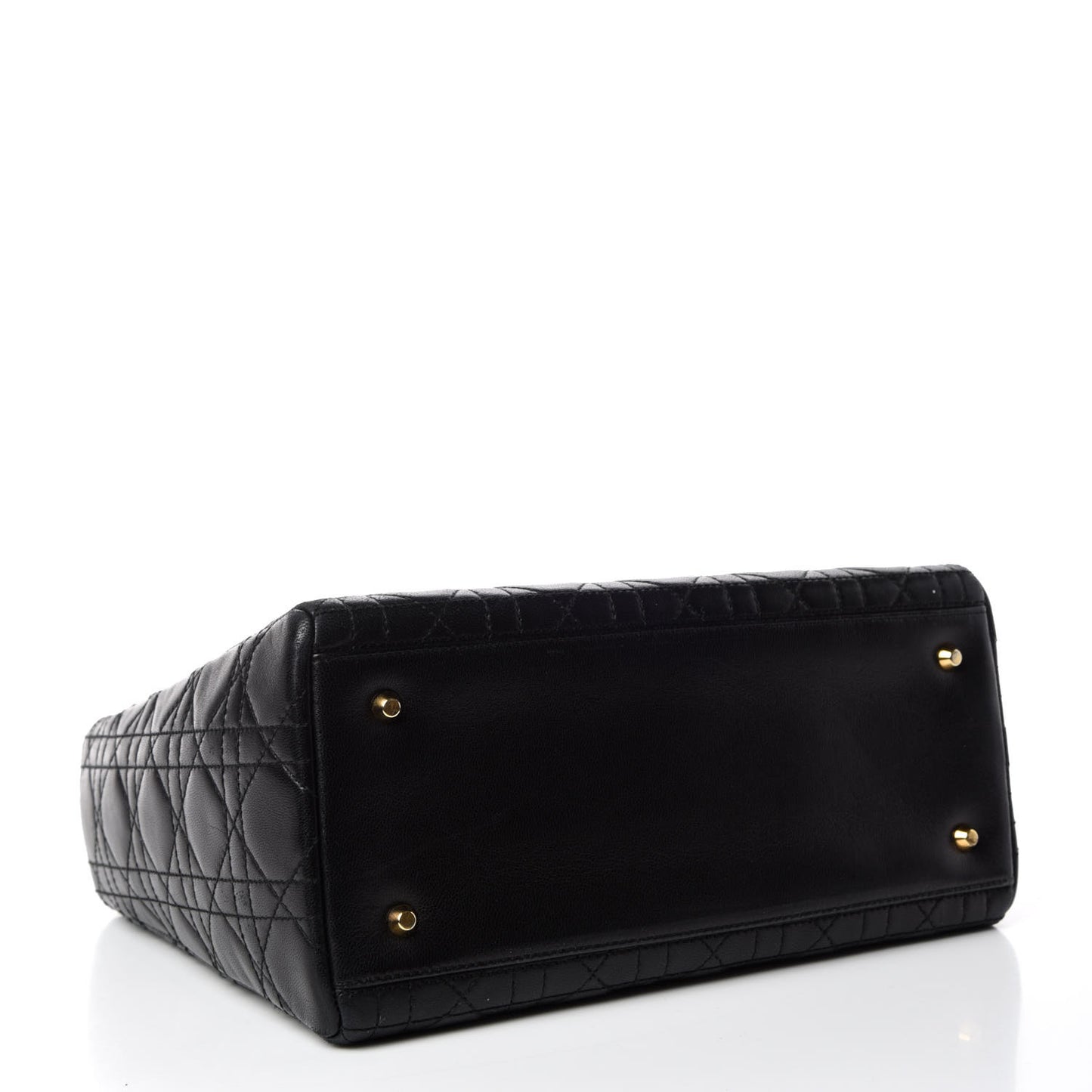 Lambskin Cannage Medium Lady Dior Black
