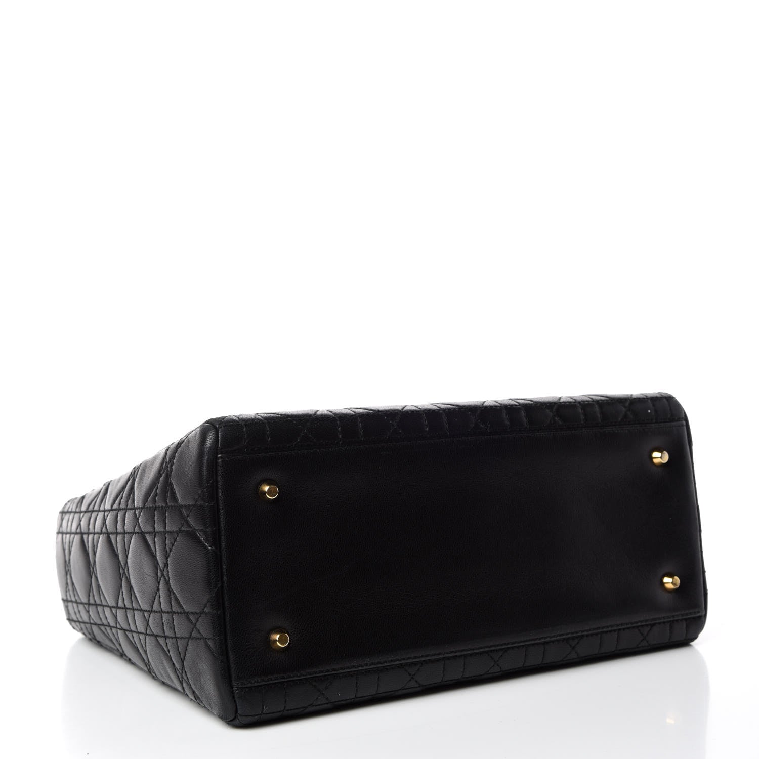 Christian Dior Lambskin Cannage Medium Lady Dior Black 5 of 17