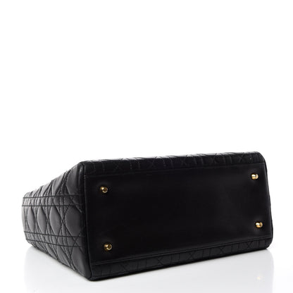 Christian Dior Lambskin Cannage Medium Lady Dior Black 5 of 17