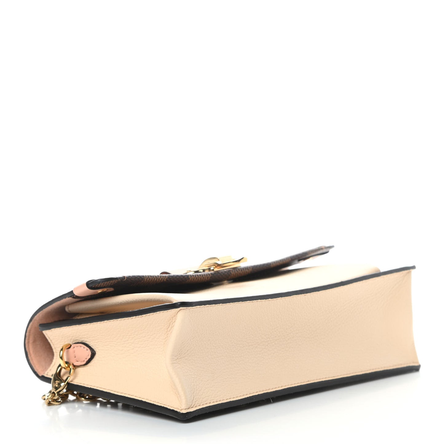 Damier Ebene Vavin Chain Wallet Creme
