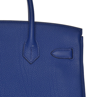 Hermes Togo Birkin 30 Bleu Electrique 8 of 34