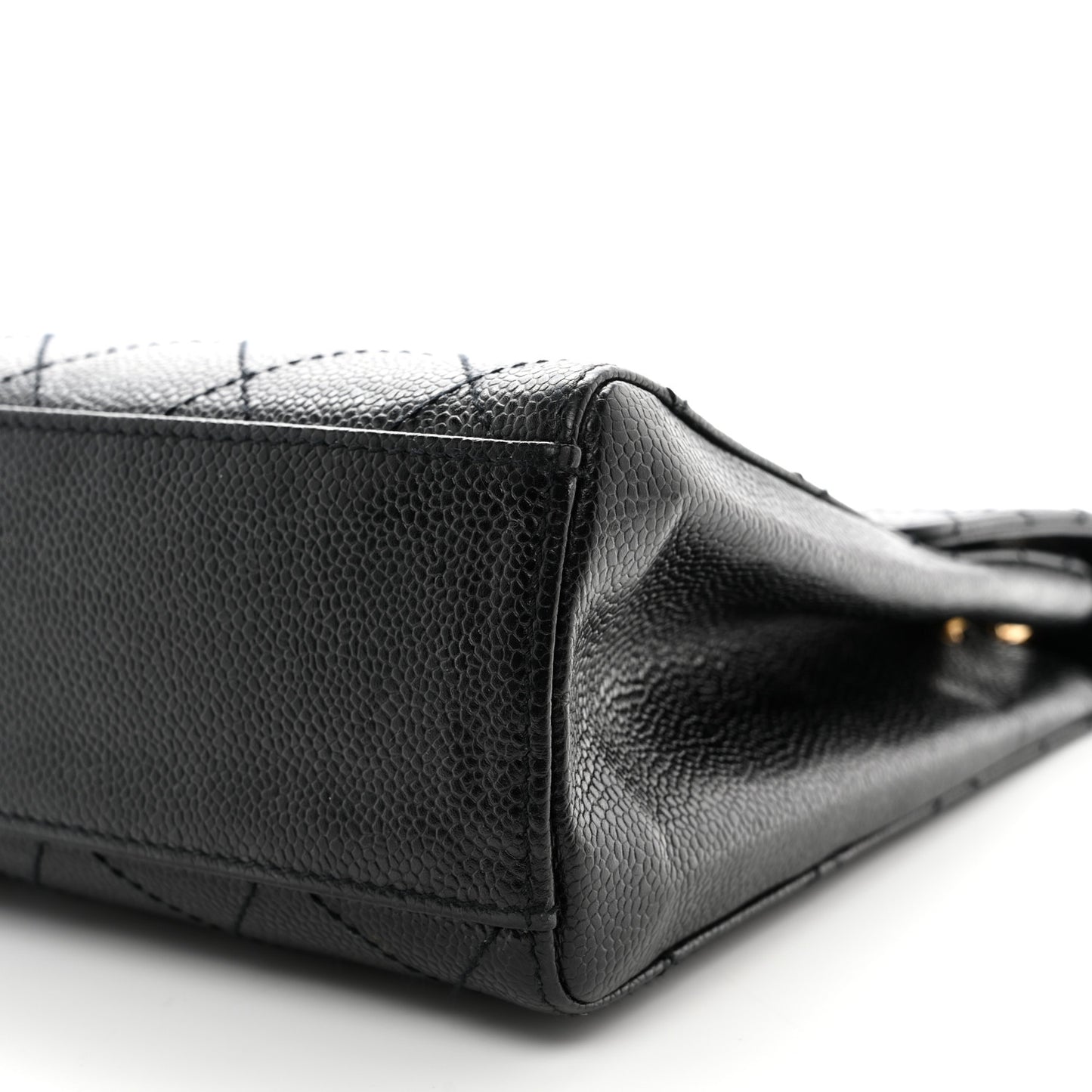 Caviar Quilted Medium Single Flap Black