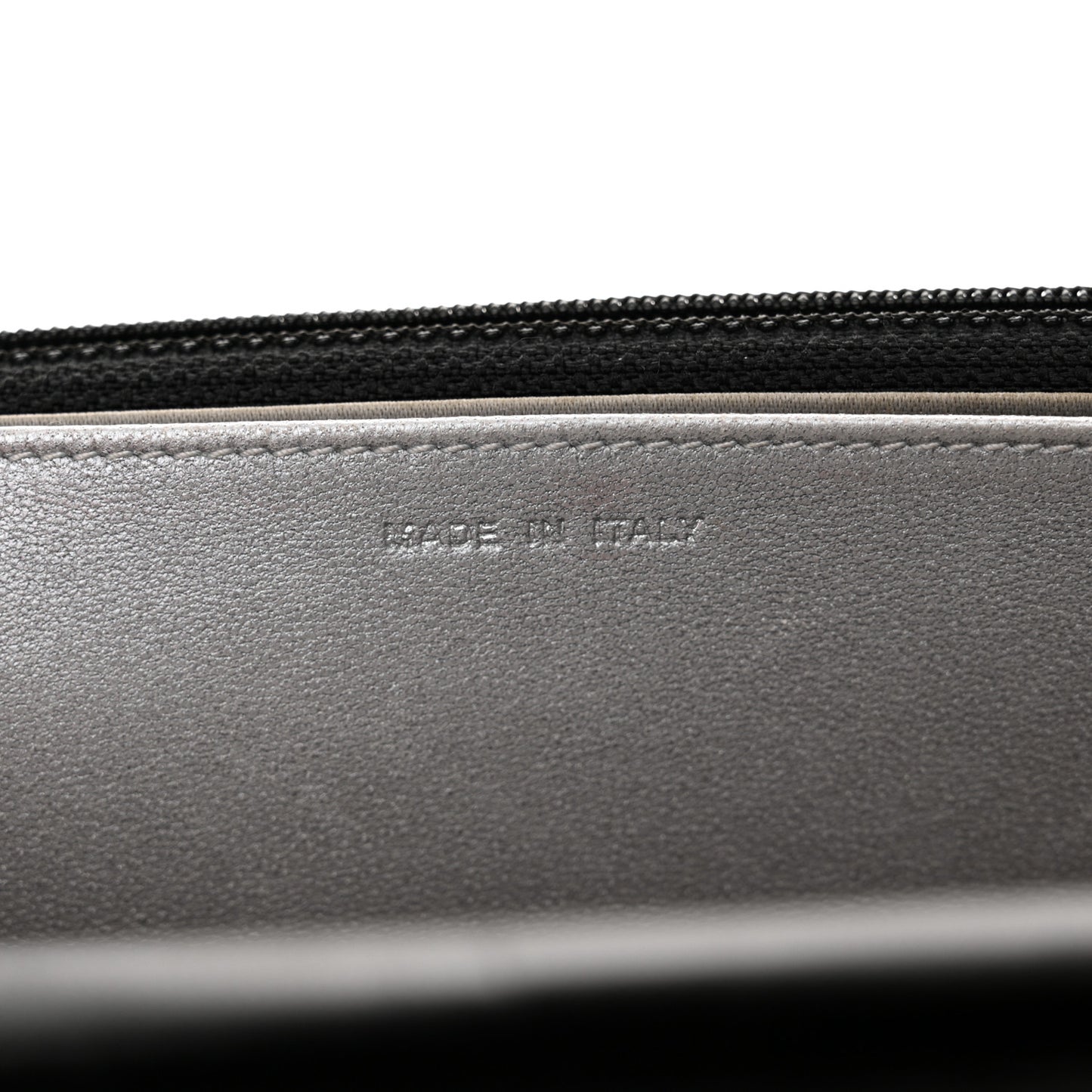 Lambskin Camellia Embossed Wallet on Chain WOC Black
