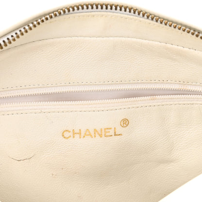 Chanel Lambskin Quilted CC Tassel Camera Case White 6 of 18