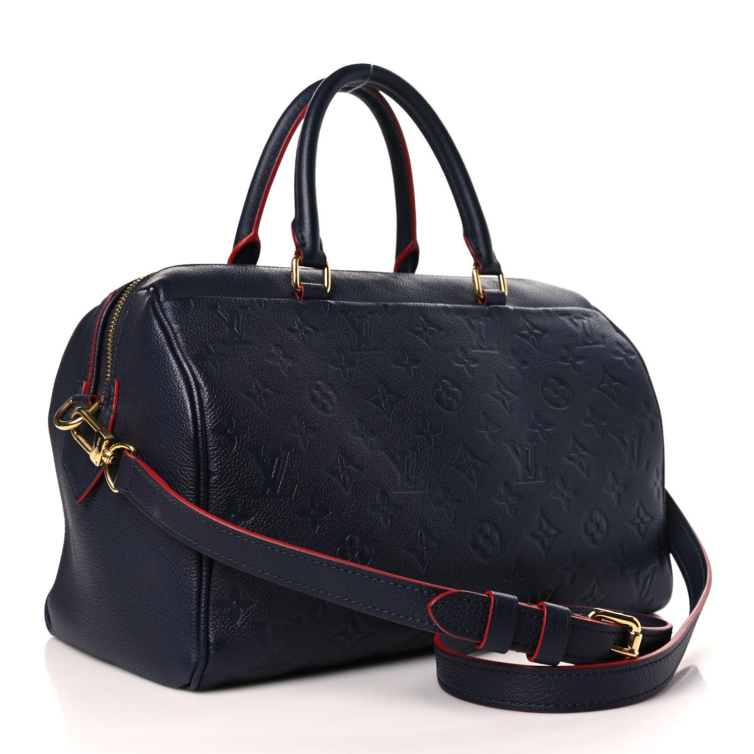 Louis Vuitton Empreinte Speedy Bandouliere 30 NM Marine Rouge 3 of 8