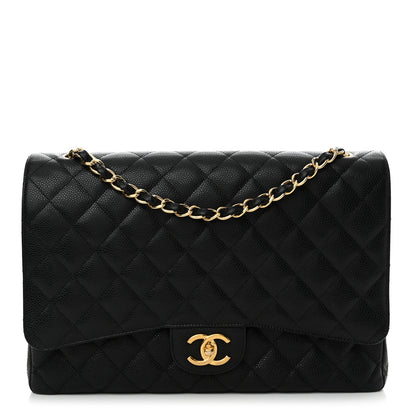 Chanel Caviar Quilted Maxi Double Flap Black 1 of 14