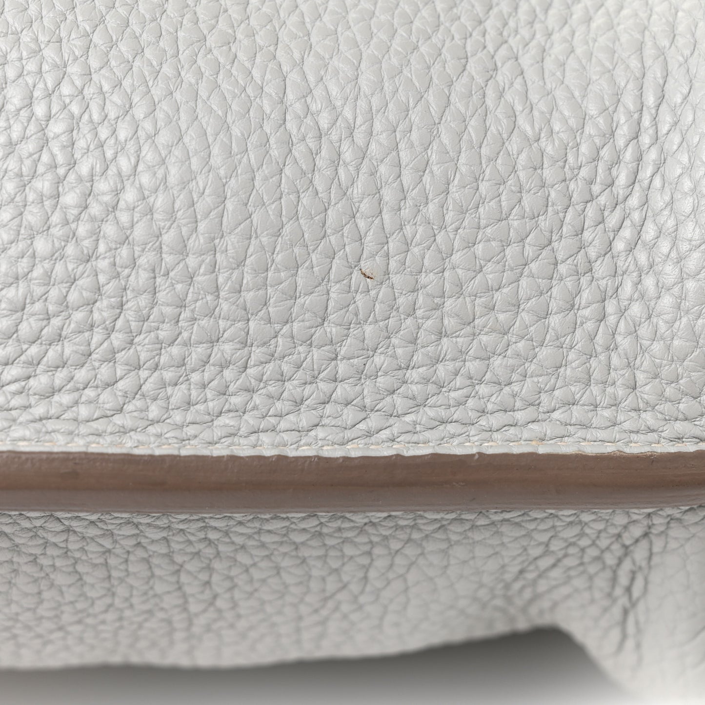 Taurillon Clemence Verso So Kelly 22 Gris Perle Crevette
