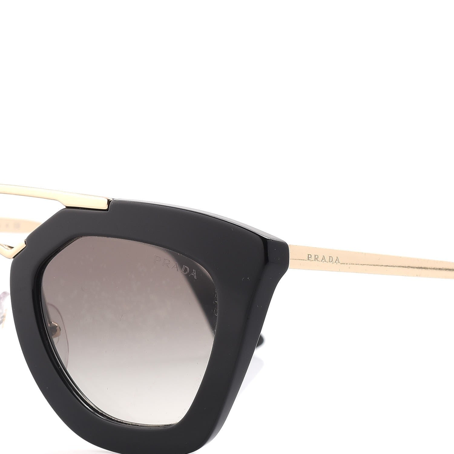 Prada Acetate Cinema Sunglasses SPR 09Q Black 5 of 9