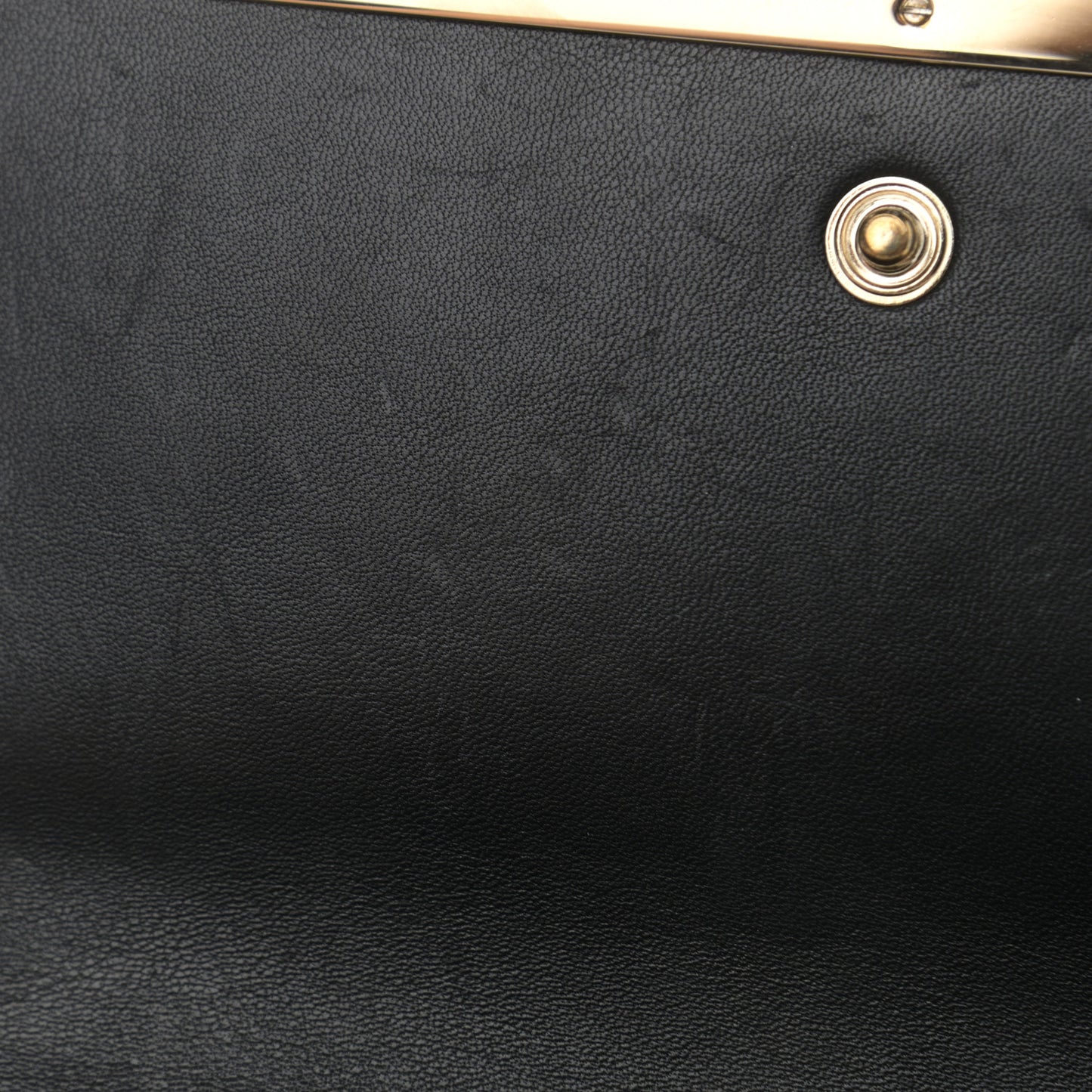 Suede Glitter Milla Wallet on Chain Black Gold