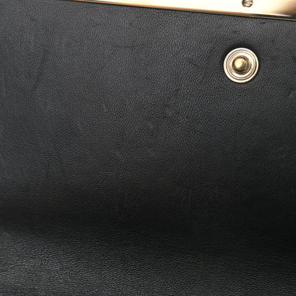 Jimmy Choo Suede Glitter Milla Wallet on Chain Black Gold 10 of 11