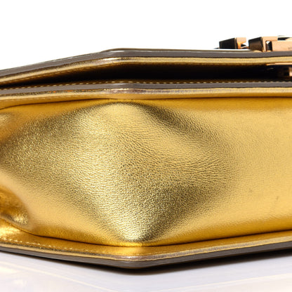 Chanel Metallic Patent Calfskin Quilted Small Boy Flap Gold 8 of 12