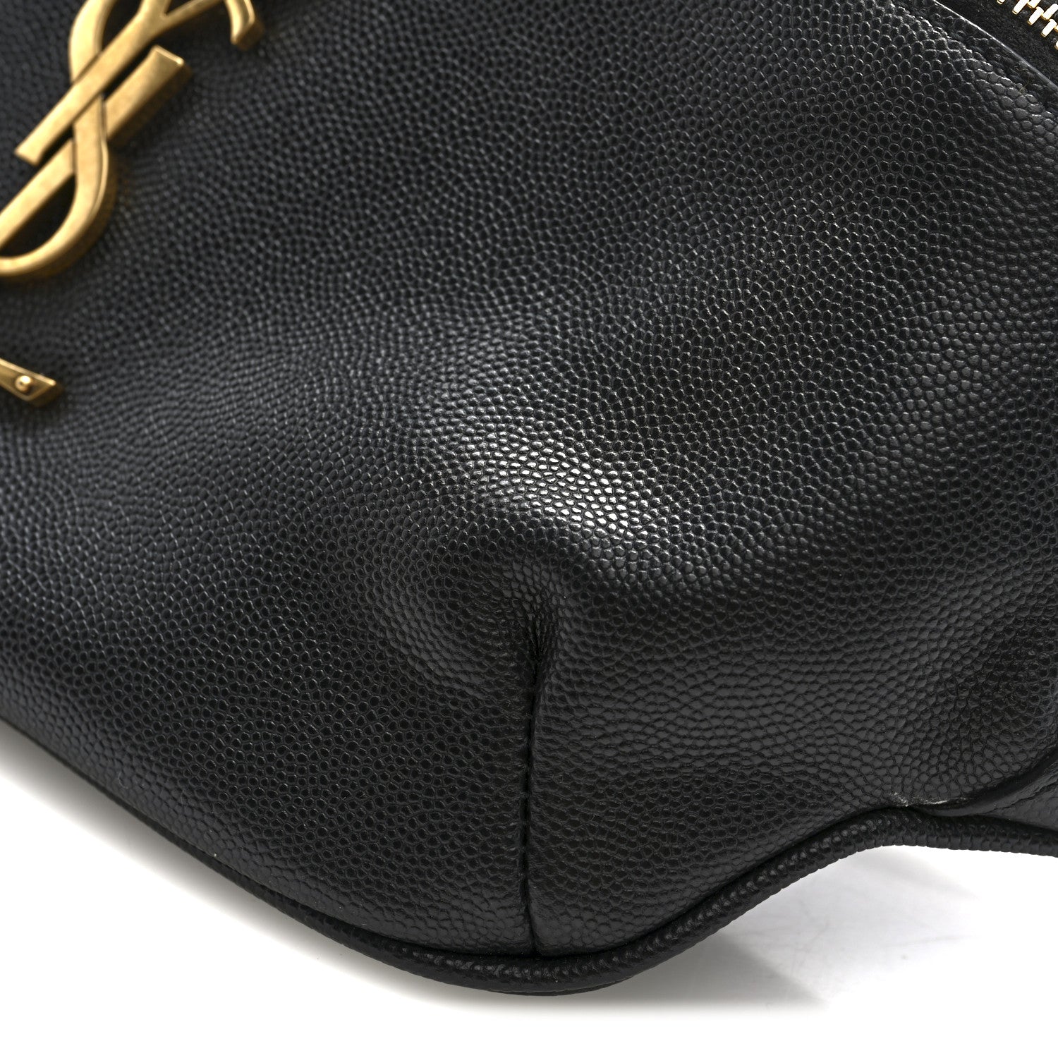Saint Laurent Grain De Poudre Monogram Belt Bag Black 9 of 9