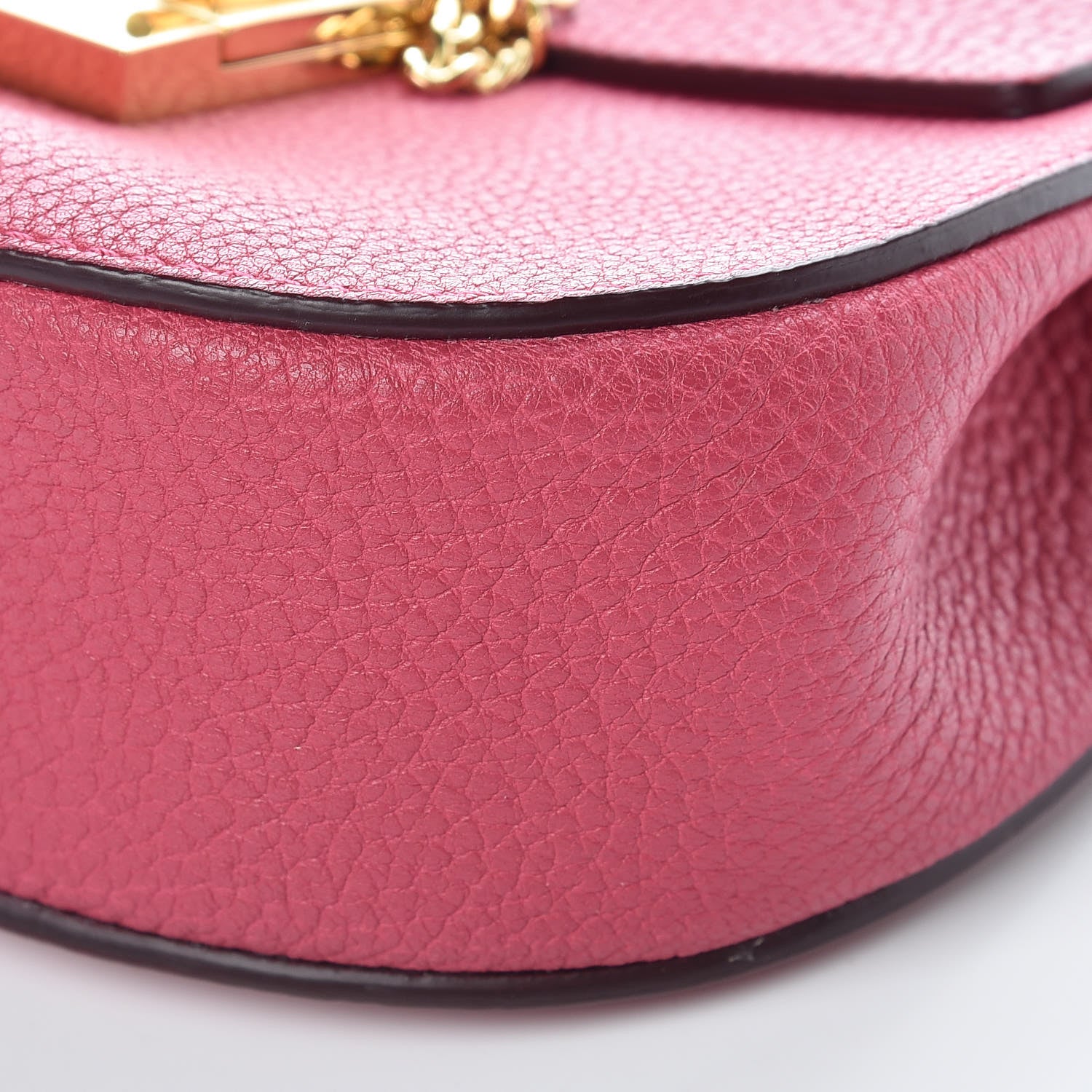 Chloe Grained Lambskin Mini Drew Shoulder Bag Dreamy Pink 10 of 10