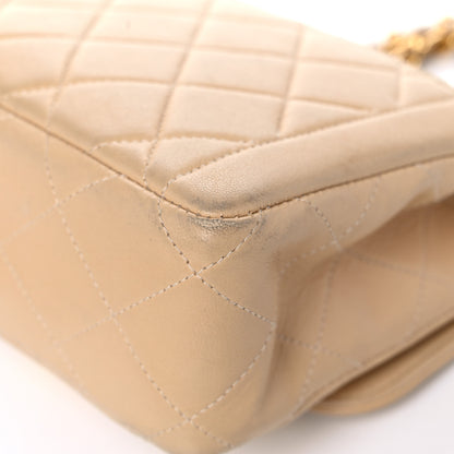 Chanel Lambskin Quilted Mini Square Flap Beige 11 of 26