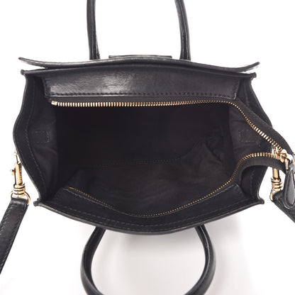 Celine Smooth Calfskin Nano Luggage Black 5 of 14