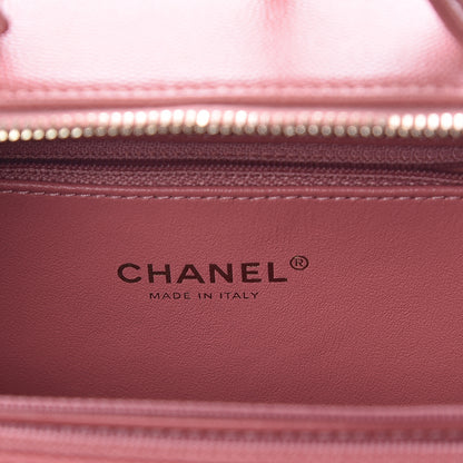 Chanel Caviar Quilted Medium CC Filigree Vanity Case Pink 6 of 10