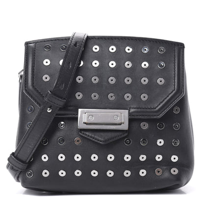 Alexander Wang Lambskin Small Eyelets Marion Tote Black Silver Hardware 1 of 16