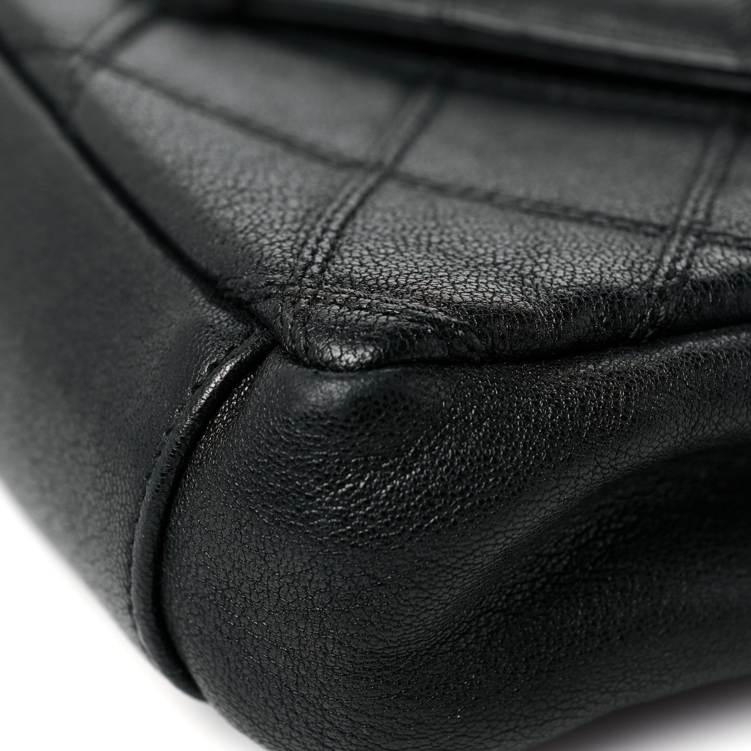 Saint Laurent Calfskin Matelasse Diamond Quilted Monogram Medium College Bag Black 12 of 13