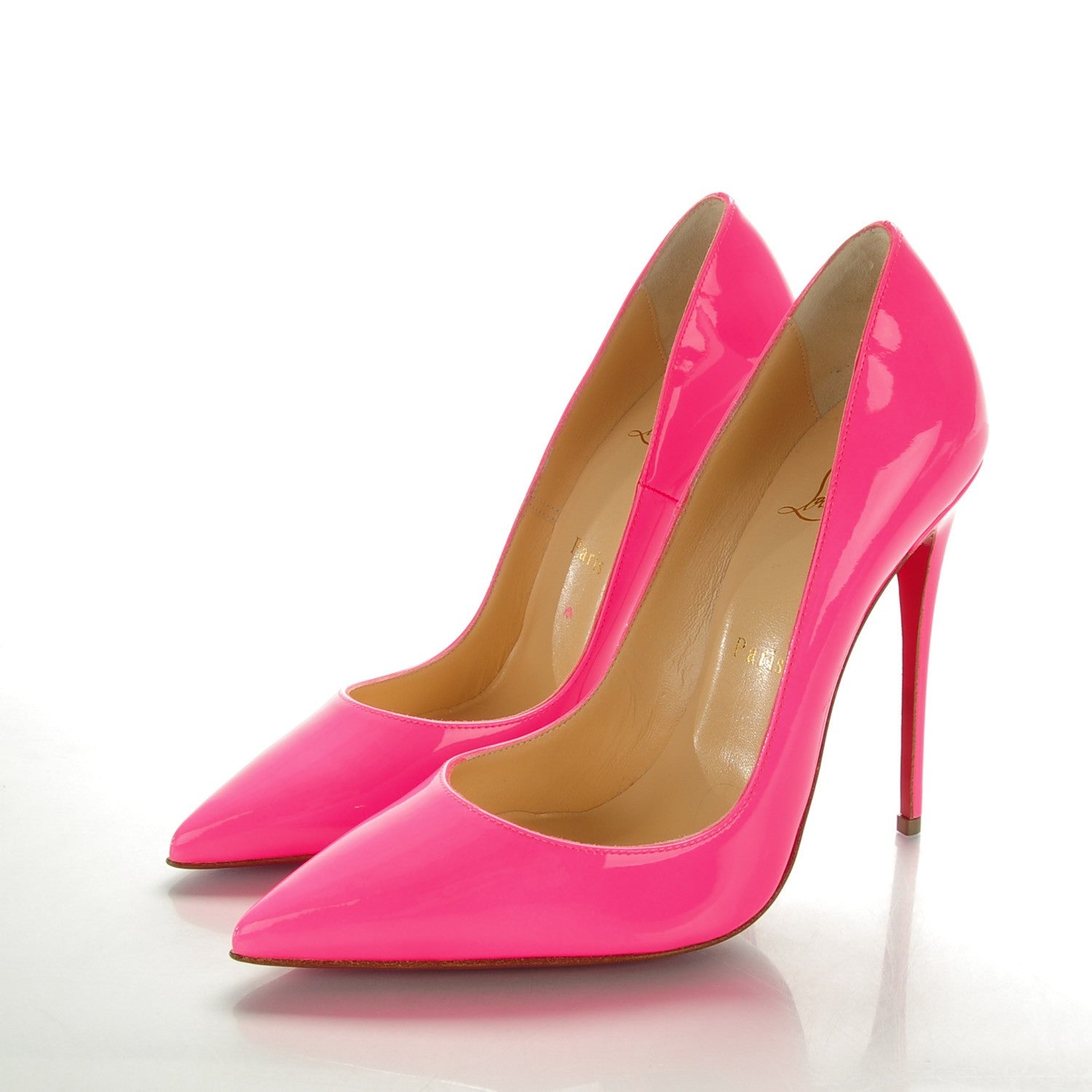 Christian Louboutin Patent So Kate 120 Pumps 36.5 Shocking Pink 3 of 8