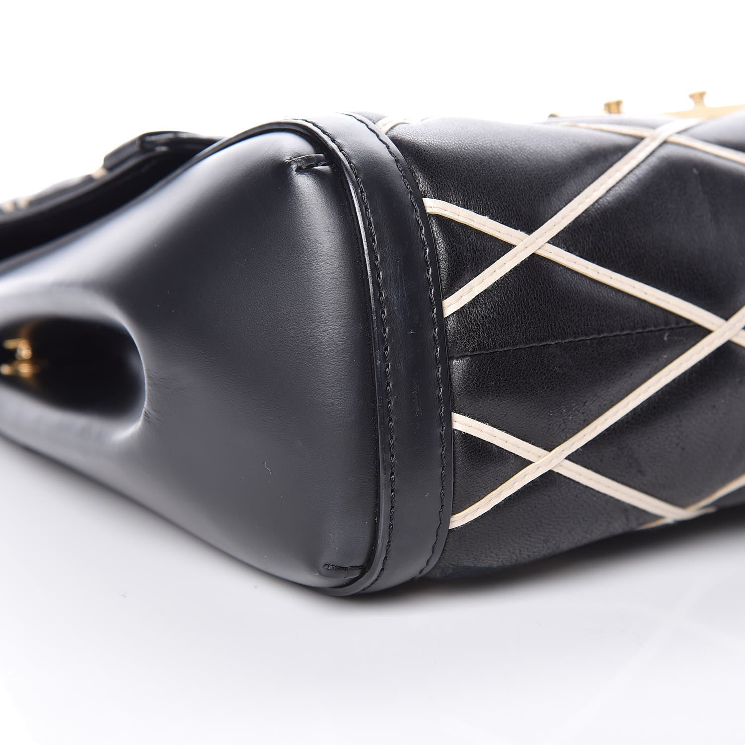 Louis Vuitton Lambskin Malletage Pochette Flap Black 5 of 12