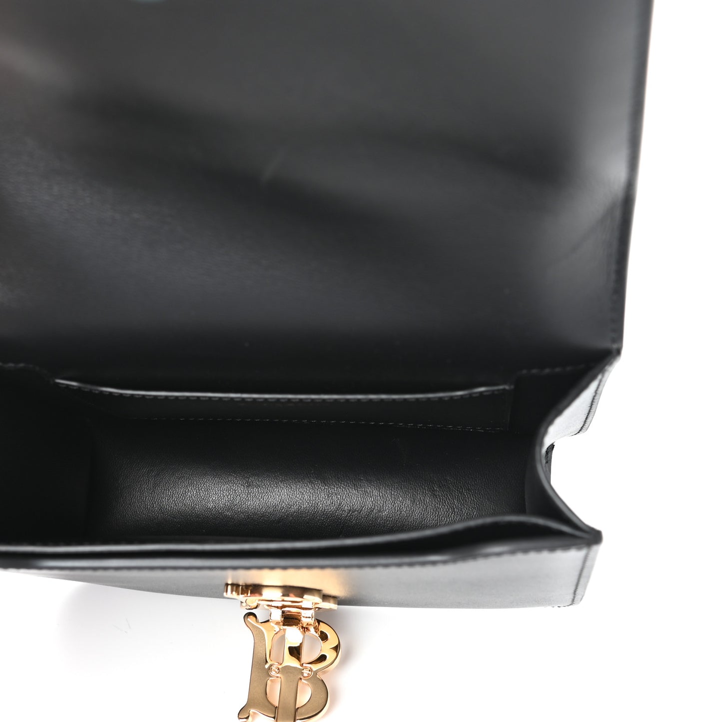 Calfskin TB Chain Belt Bag Black