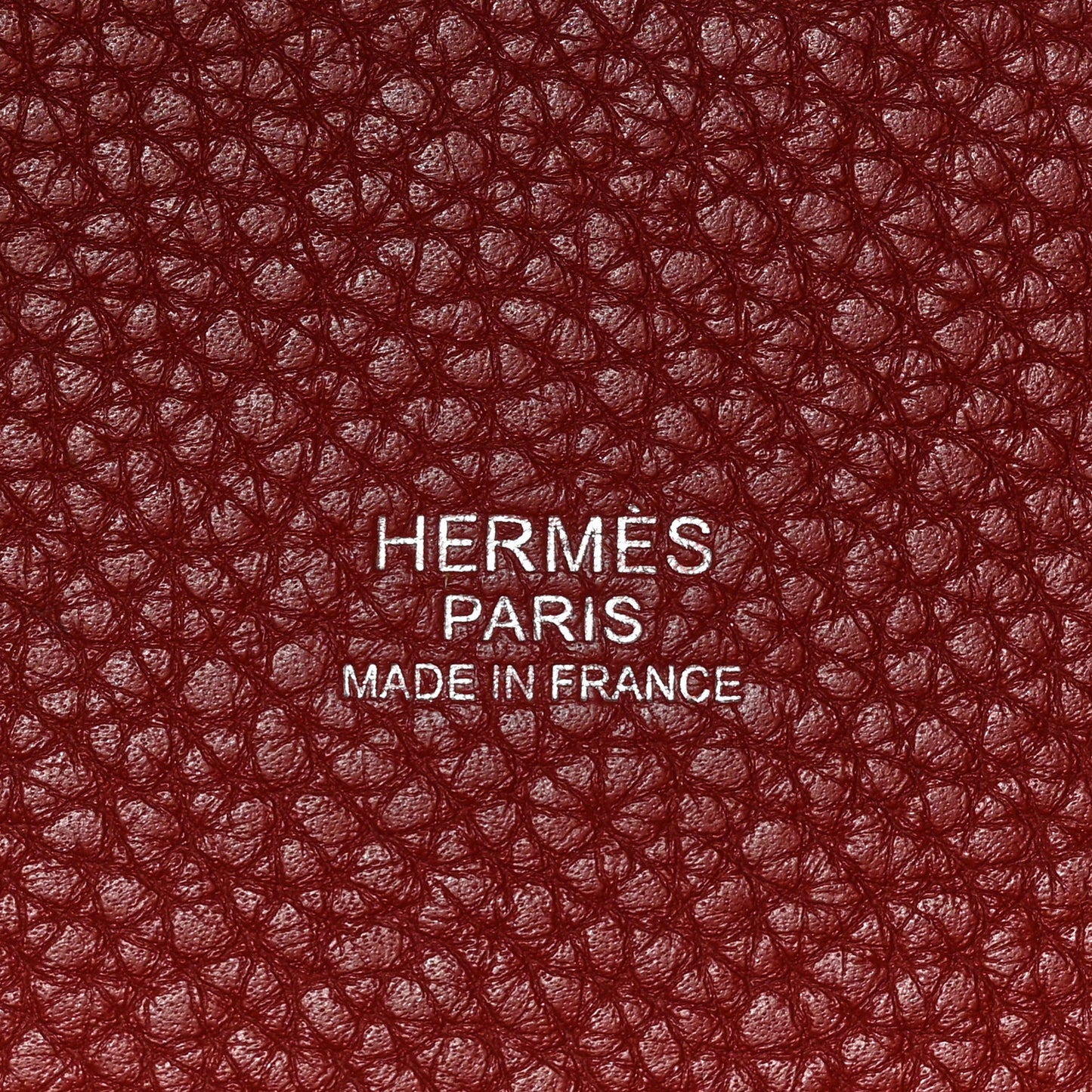 Taurillon Clemence Swift Picotin Lock 22 MM Rouge H Brique