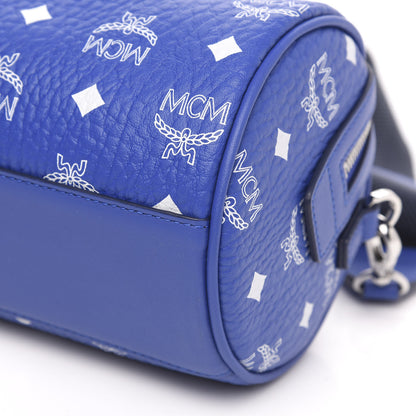 MCM Visetos Surf The Web Small Crossbody Blue 8 of 8