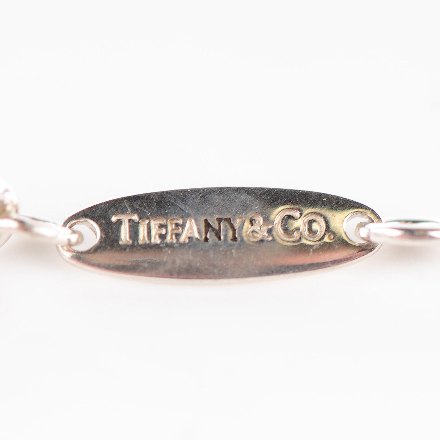 Tiffany Sterling Silver Diamond .05ct Elsa Peretti Diamonds by the Yard Pendant Necklace 8 of 10