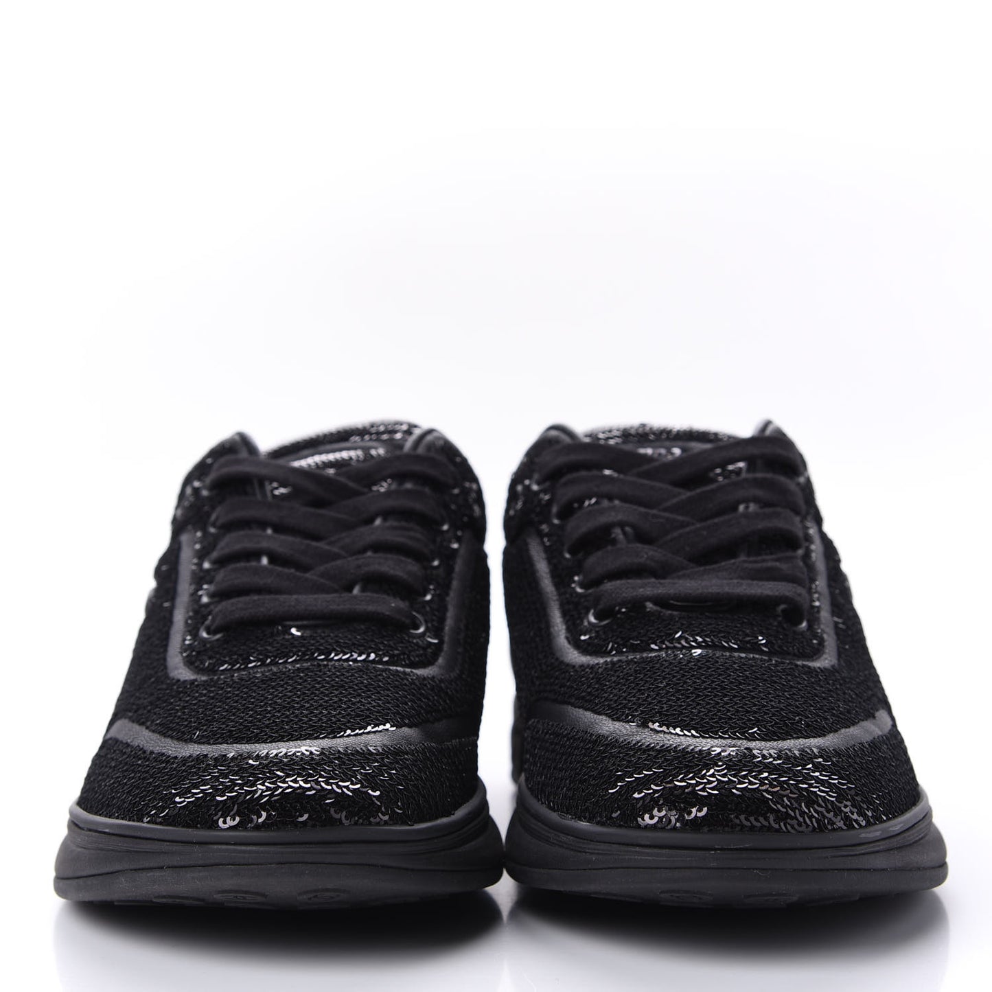 Sequin CC Sneakers 38.5 Black