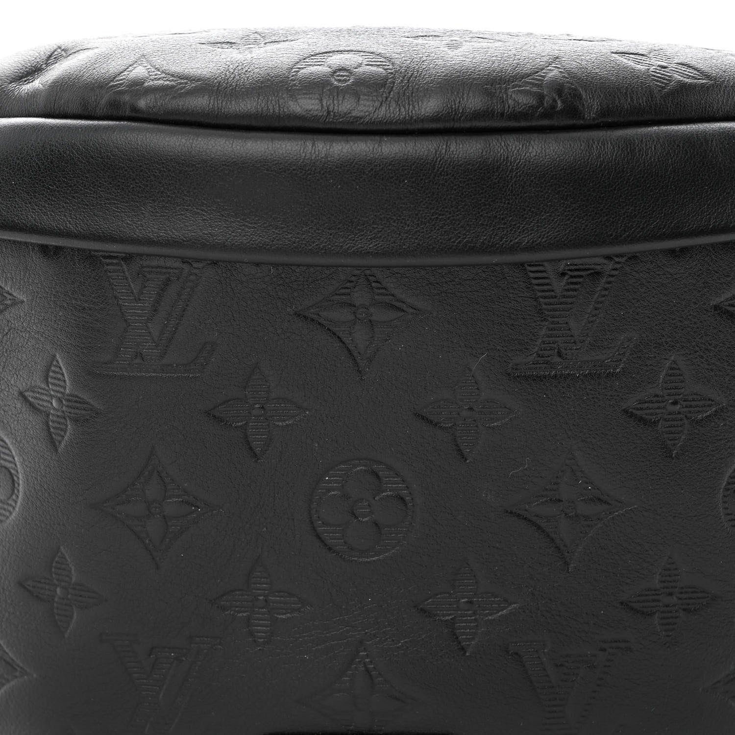 Louis Vuitton Calfskin Monogram Shadow Discovery Bumbag Black 7 of 9