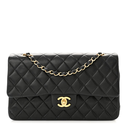 Chanel Lambskin Quilted Medium Double Flap Black 1 of 11