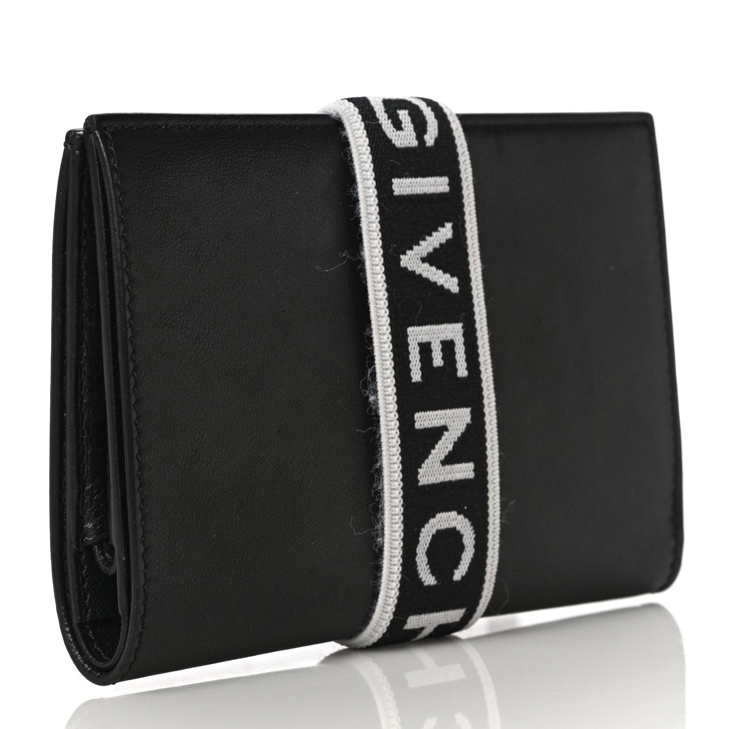 Givenchy Calfskin Elastic Panel Card Case Black 3 of 17