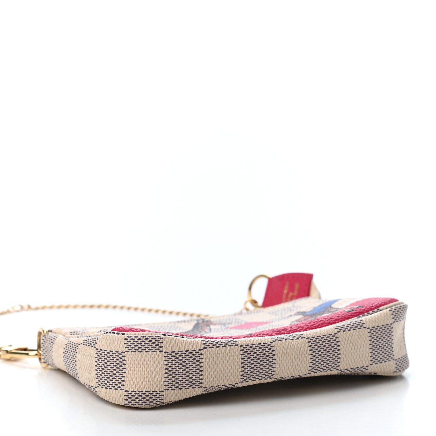 Louis Vuitton Damier Azur 2017 Christmas Animation Mini Pochette Accessories 3 of 4