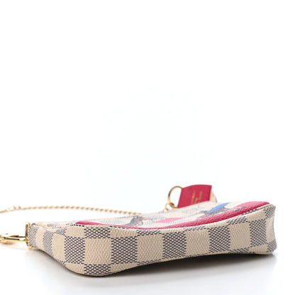 Louis Vuitton Damier Azur 2017 Christmas Animation Mini Pochette Accessories 3 of 4