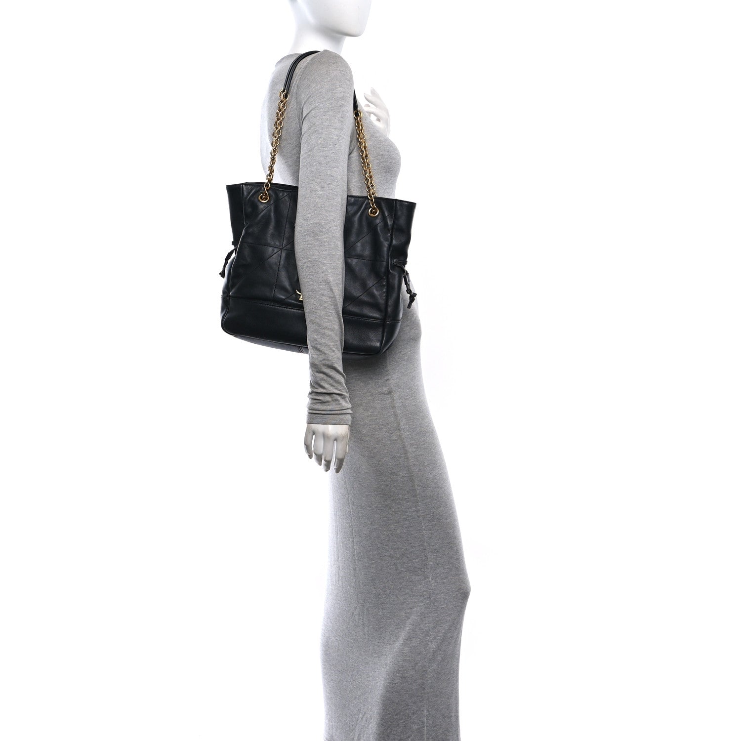 Saint Laurent Lambskin Small Jamie Shopping Tote Black 2 of 12